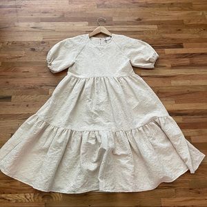 Zara Girls Brocade Tiered Dress